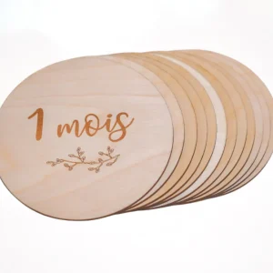 12moisfeuillage.pngv1646450030 Pastilles de Bois - 12 Premiers Mois - Français/Anglais - Feuillage