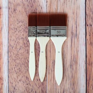 3 spalters en poils synthétiques (pinceaux)