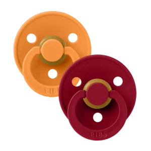 ApricotRuby.pngv1698947907 Suces BIBS en Caoutchouc - Abricot/Rubis - 0-6 mois