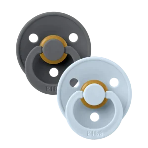 Suces BIBS en Caoutchouc - Bleu Poudre/Charbon - 18-36 mois