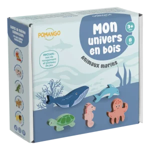 ANIMAUX MARINS EN BOIS