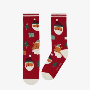 Chaussettes-rouge-motifs-festifs-adulte-0989001a-jpeg.jpgv1759886918 Chaussettes rouge à motifs festifs, adulte