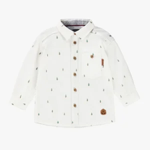 Chemise-blanche-motifs-de-sapins-bebe-jpeg.jpgv1760622319 Chemise blanche à motifs de sapins, bébé