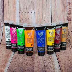 DemcoAcryliquegroupe.jpgv1617650960 Peinture acrylique en tube de 120 ml - couleurs variées à choisir
