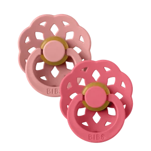 Suces BIBS en Caoutchouc - Rose Poudre/Corail (Boheme) - 6-18 mois
