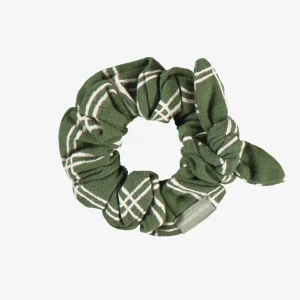 F24C3210C-100_F3_b14ef436-24dd-4779-bfde-50516a2c9886.jpgv1747923655 Attache à cheveux verte à carreaux en jersey, enfant