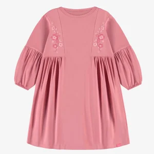 F24C5407C-100_F2_ece5b2f3-254d-463e-ab30-59b6f5b83b2f.jpgv1747923690 Robe rose avec fronces en jersey extensible, enfant
