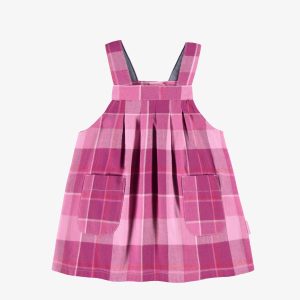 F25B3207B_F2.jpgv1752155264 Robe chasuble mauve à carreaux, bébé