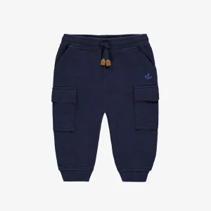 F25B3505B_F2.jpgv1753222826 Pantalon bleu marine style jogger, bébé