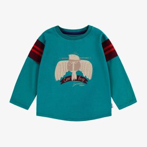 F25B3701B_F_d382ab9a-e2aa-429d-a1e5-7e9572ebae7b.jpgv1754945398 T-shirt turquoise avec illustration, bébé
