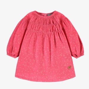 Robe rose à motifs, bébé