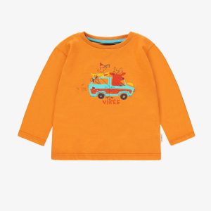F25B5516B-98_F.jpgv1752625910 T-shirt orange avec illustration, bébé