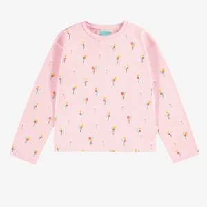 F25C3009C_F3.jpgv1749477542 T-shirt rose à motifs de ballons, enfant