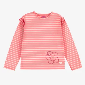 F25C5403C_F3.jpgv1751334400 T-shirt rose à rayures, enfant