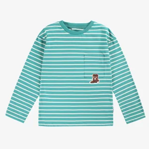 F25C5502C_F2.jpgv1751408143 T-shirt turquoise à rayures, enfant