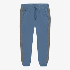F25C5514C-98_F.jpgv1754955350 Pantalon style jogger bleu et gris, enfant