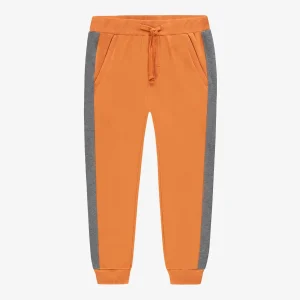 F25C5515C-98_F.jpgv1754955196 Pantalon style jogger jaune foncé et gris, enfant