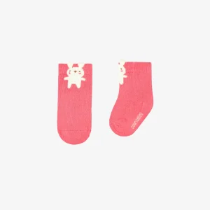 F25L9001L-98_4.jpgv1751290054 Chaussettes roses avec lapin, naissance