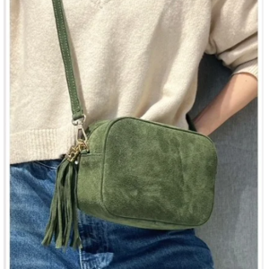 Sac à bandoulière en daim KAKI