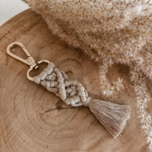 Image3.png Porte-clés en macramé Taupe