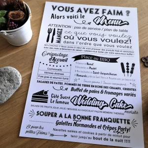 Posteraffichemenumariagevintagechampetreaimprimertetedecoucou.jpgv1620736109 Poster Menu Food mariage Aurélie et Matthieu