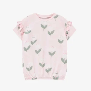 S24B5418B_100_F_38424364-69fb-4756-bee6-e5f24e2d8c10.jpgv1748007466 Robe ample rose à motifs de jolies tulipes en jersey extensible, bébé