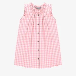 S24C5401C-100_F3_038f7409-75fe-481f-97ce-c0876cc77344.jpgv1748007480 Robe à bretelles larges rose et blanche à carreaux en seersucker, enfant