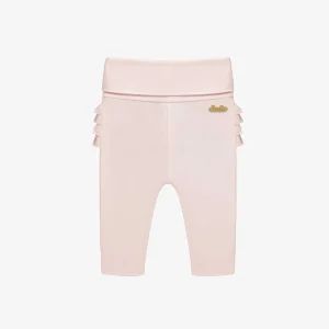 S24L3006L-100_F3_ce4de259-f87f-4362-b951-3d56fd60a485.jpgv1748007416 Legging à volants rose pâle en coton biologique, naissance