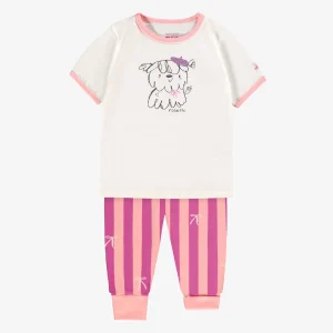 S25B1402B-100_Kit2_e84e0311-a3f3-434e-a4cb-d857add6c5b1.jpgv1748007304 Pyjama deux pièces crème et mauve avec illustration, bébé