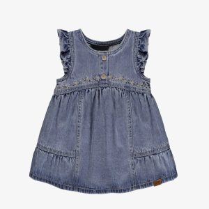 S25B3807B-F_c393af3f-2f6a-4509-9d4b-ff97f862a811.jpgv1748007332 Robe bleue en denim avec broderies, bébé
