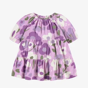S25B5407B-100_F2_fd663836-4270-4527-810d-e9a0d56090d2.jpgv1748007349 Robe mauve évasée en viscose à motifs de fleurs, bébé