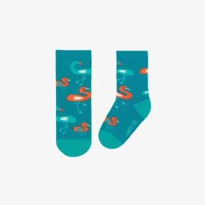 S25B9101B-100_F3_1ab3e3c1-0bc9-4628-977f-7fbe2d02e420.jpgv1748007363 Chaussettes turquoise avec motif, bébé