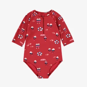 S25C0201C-F2_107ffed9-68ab-418c-a5c4-522eb5a6ec9d.jpgv1748007305 Maillot de bain une pièce rouge à motifs, enfant