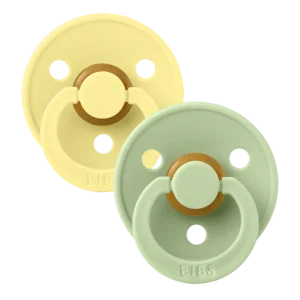 Suces BIBS en Caoutchouc - Soleil/Pistache - 0-6 mois