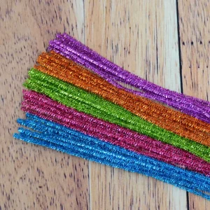 curepipebrillant2.jpgv1633481035 Paquet de 35 cure-pipes - couleurs métalliques