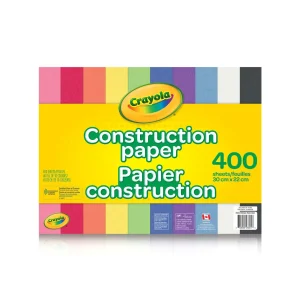 papierconstruction_400.webpv1693946843 Paquet de 400 feuilles de papier construction de marque Crayola