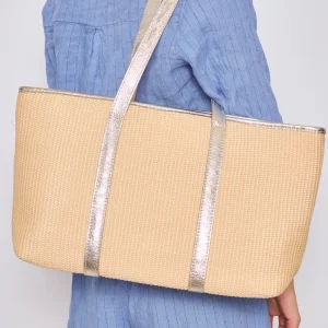 Sac à main tissé chic Beige