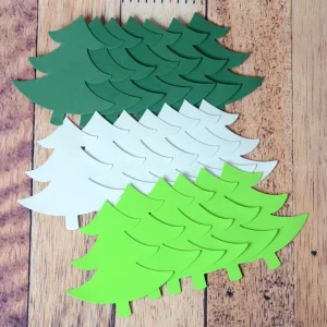 20 formes en mousse de sapin de Noël