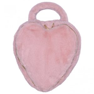 Valentina : Vanity cœur – fausse fourrure angora pétale