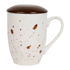 TISANIERE+FILTRE EPURA BRUN 40CL PORCELAINE